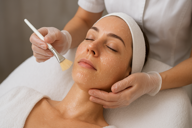 Le peeling pour un visage frais et rajeuni